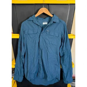 Columbia Omni-Shade Sun‎ Protection Long Sleeve Button Up Dress Shirt
